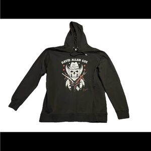 David Allen Coe Black Hoodie Size XL